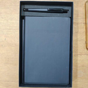 Black Corporate Diary With Pen