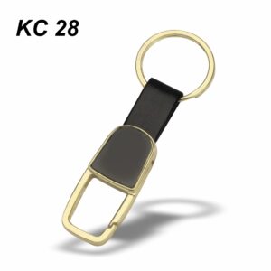 Premium Black & Gold Metal Keychain