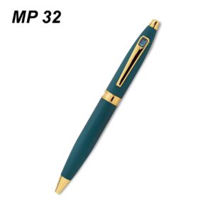 Premium Teal & Gold Metal Pen