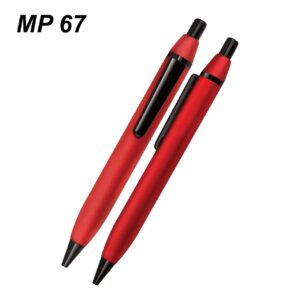 Red Matte Click Ball Pen
