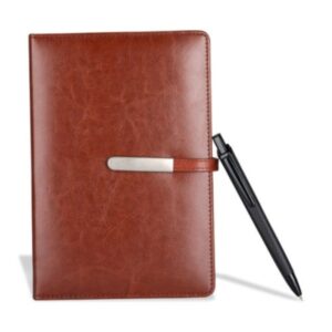 Soft Leather Diary with Pen set