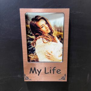 Photo Insert COPPER Fridge Magnet - Engraved